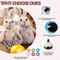 96pcs 25mm 3D Glitter Safety Eyes with Washers – Moon-Shaped Amigurumi Eyes for Crochet Animals, Dolls, Plush Toys & DIY Craft Making (Gift for Crochet Lovers)